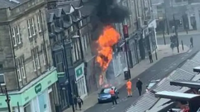 The fire in Harrogate