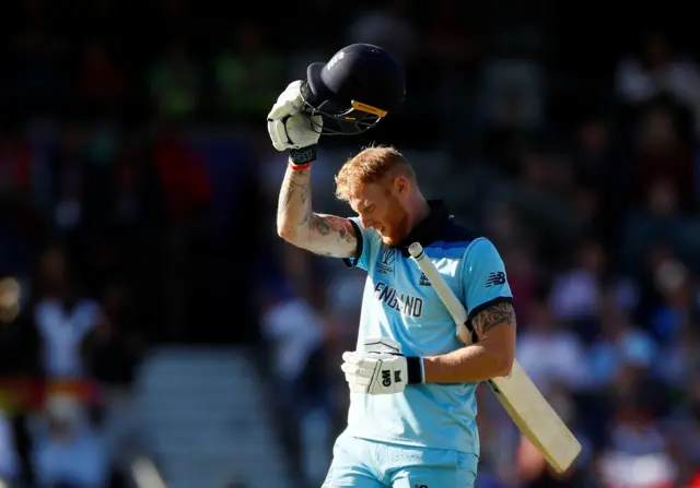 Ben Stokes during the match