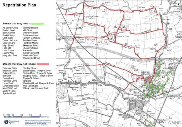 Flood map