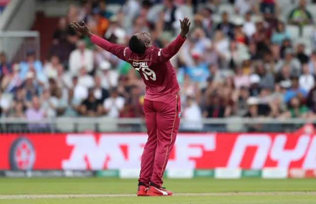 West Indies' Sheldon Cottrell