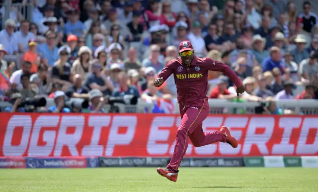 West Indies' Sheldon Cottrell