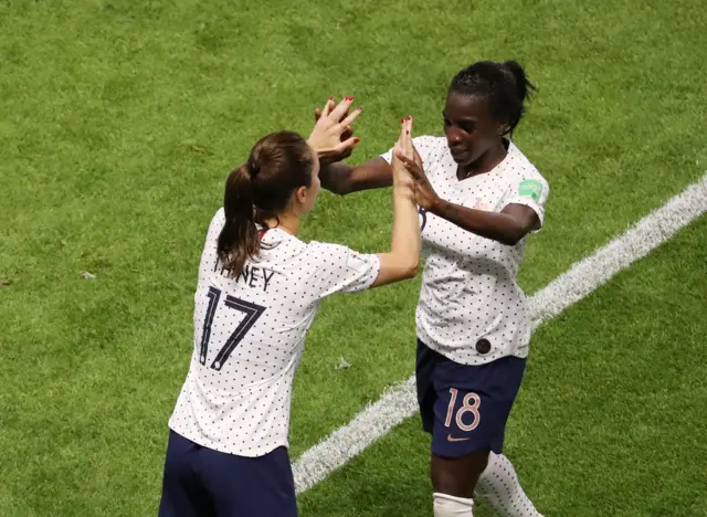 Viviane Asseyi and Gaetane Thiney