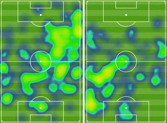 Heat map 25 minutes