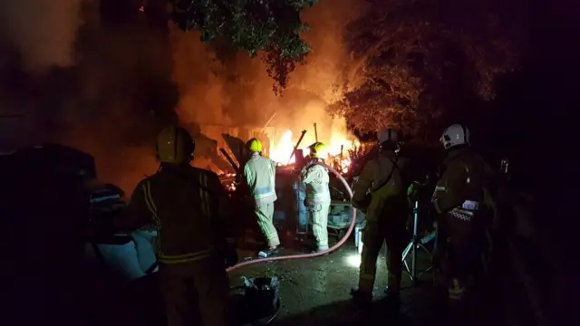 The fire in Marchington