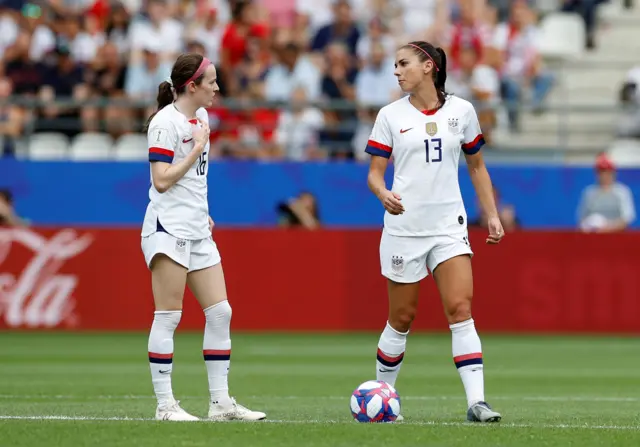 Rose Lavelle and Alex Morgan