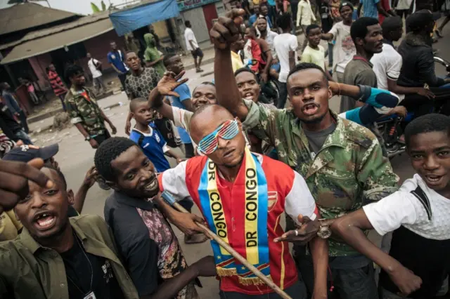 Supporters of Jean-Pierre Bemba