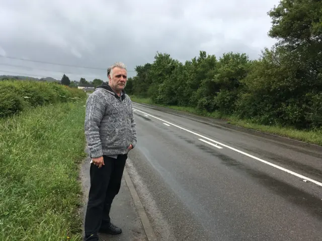 John Taylor At Leah Ryan Crash Site