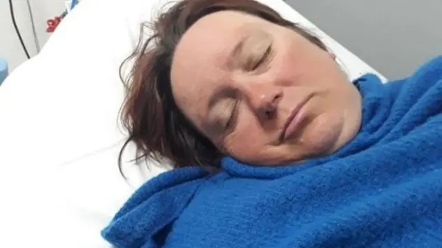 Melissa Compton in hospital