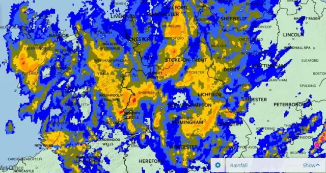 Rain map