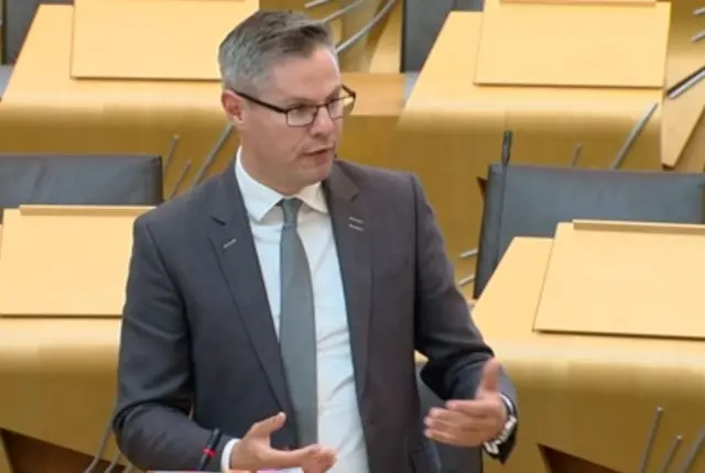 Finance Secretary Derek Mackay