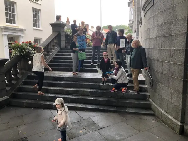 Extinction Rebellion Guernsey protest