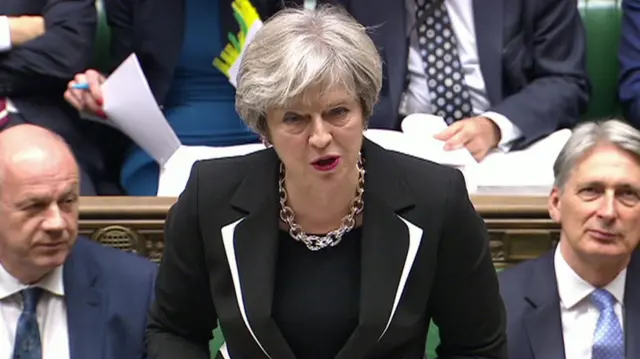 Theresa May at PMQs