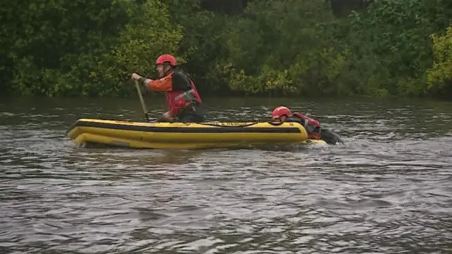 Dingy in the River Derwent