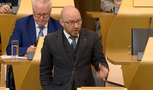 Scottish Green Party co-convener Patrick Harvie