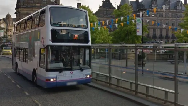 A bus in Sheffield