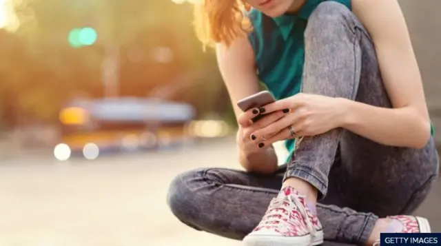 Person on mobile phone