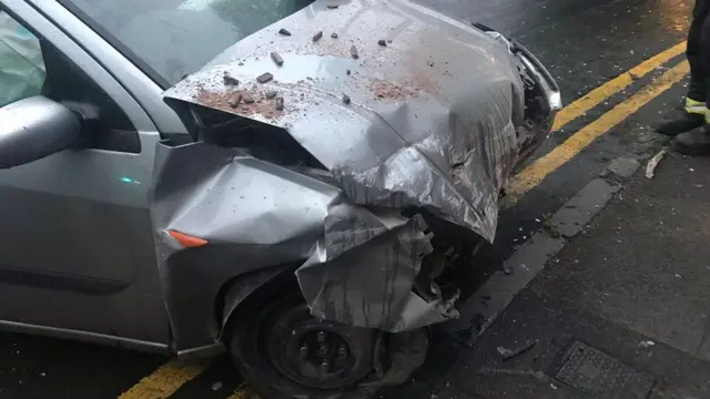 Car after crash