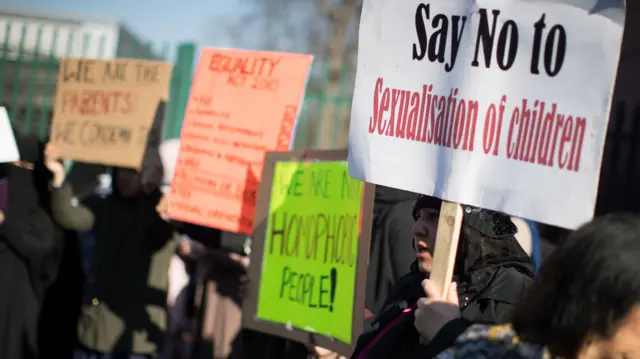 Protest at Anderton Park Primary School