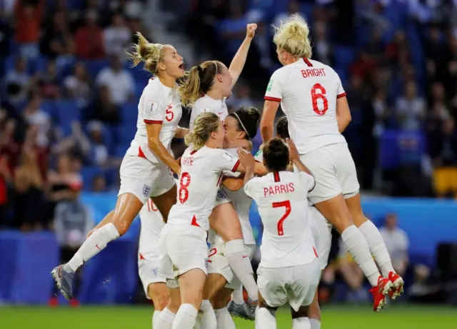 England celebrate