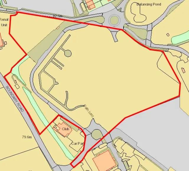 map of proposed site