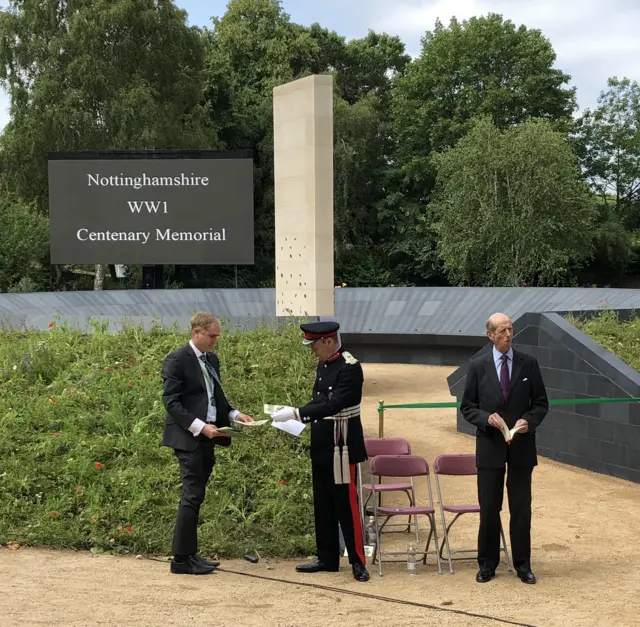 Duke of Kent unveils memorial