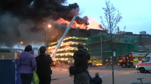 Fire at the  Assembly Rooms in Derby in 2014