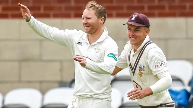 Gareth Batty and Sam Curran