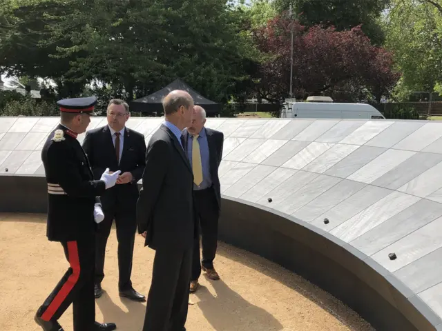 Duke of Kent at memorial