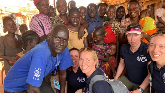 Clare Holmes in South Sudan