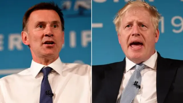 Jeremy Hunt and Boris Johnson