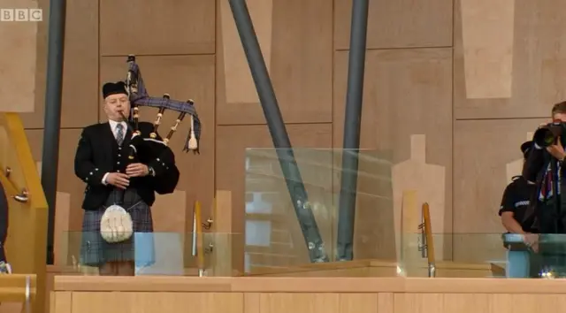 Scottish Parliament’s Piper Stuart McMillan