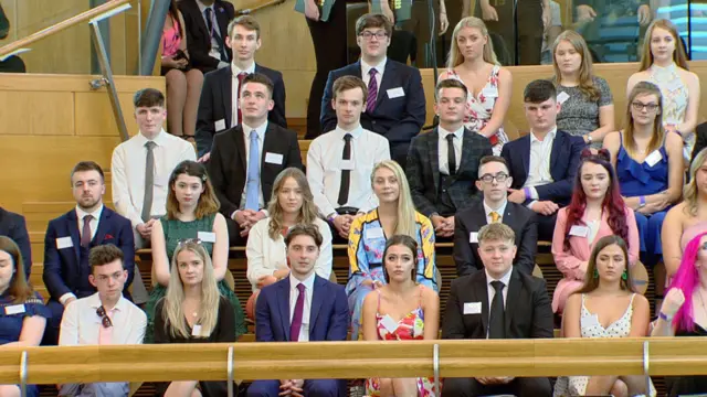 Young people at Holyrood