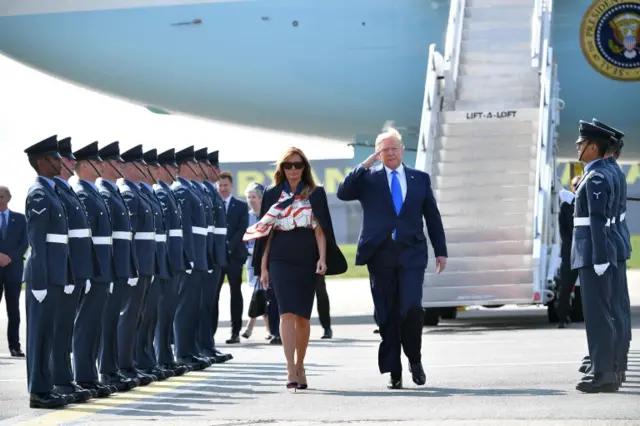 President Trump and Melania Trump