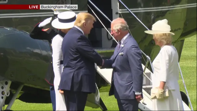 Melania Trump, Donald Trump, Prince Charles, Duchess of Cornwall