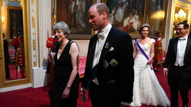 Theresa May and Prince William