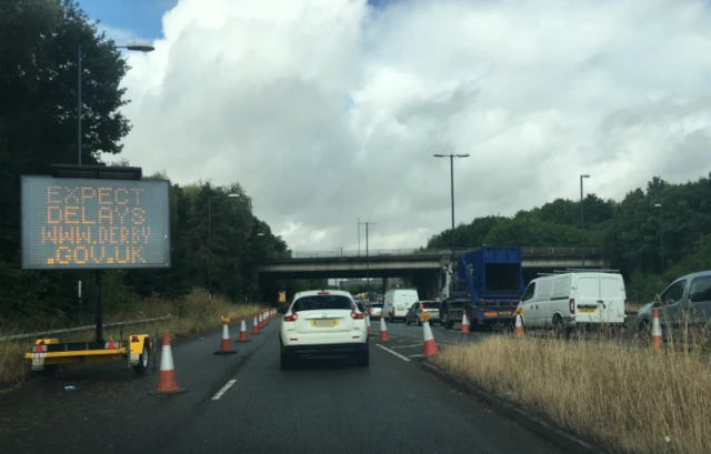 A52 roadworks