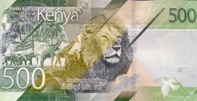 500 shilling note