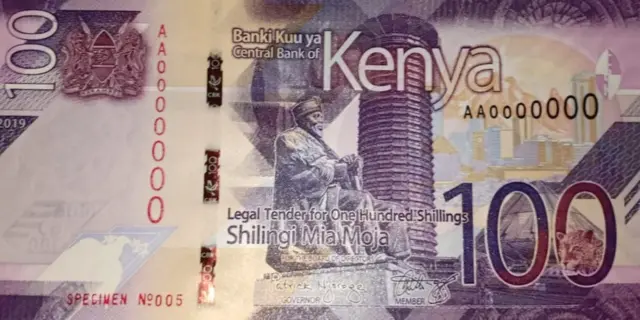 100 shilling note