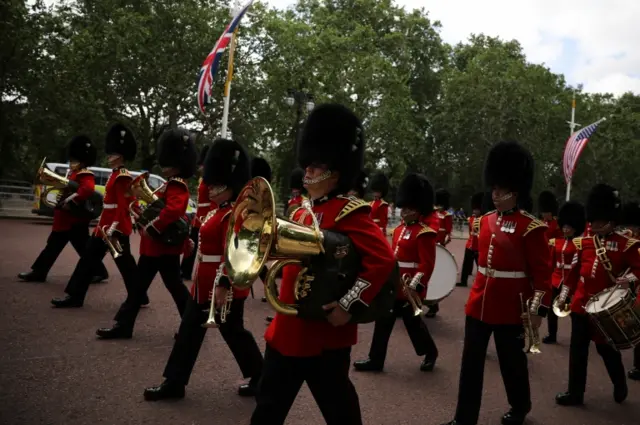 Parade at palace