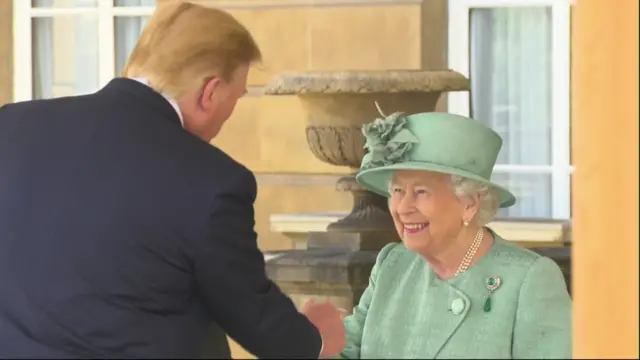 Trump meets Queen at Buckingham Palace