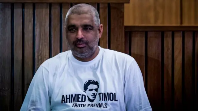 Anti-apartheid activist Ahmed Timol's nephew at the Pretoria High Court in 2017