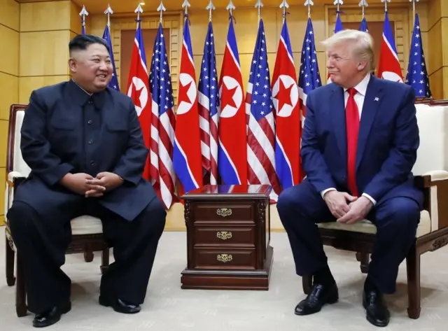 Kim Jong-un and Donald Trump