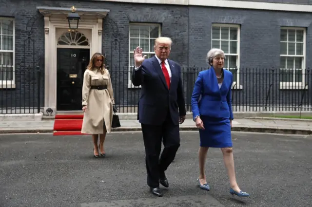 Mrs May and Mr Trump