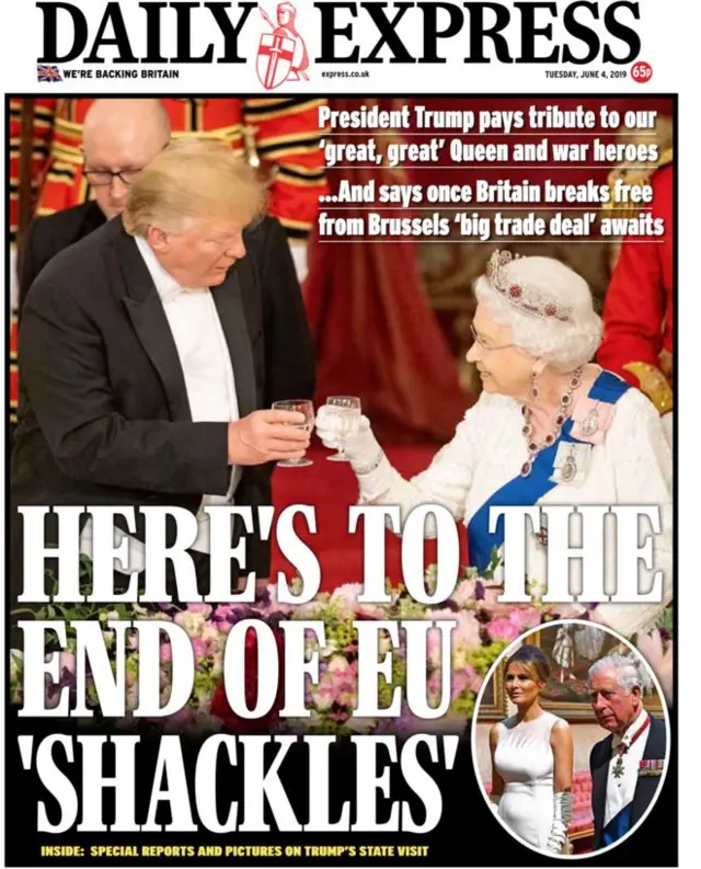 Daily Express front page