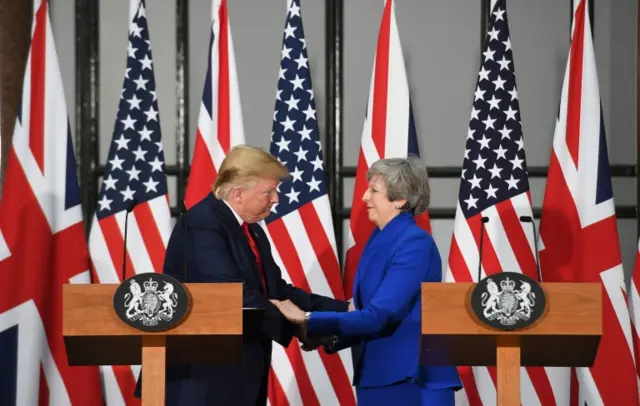 Trump and May