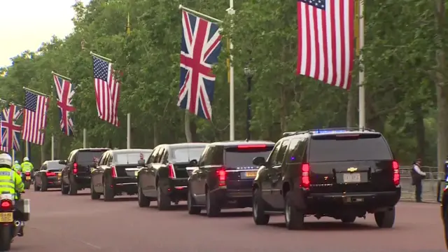 Trump motorcade