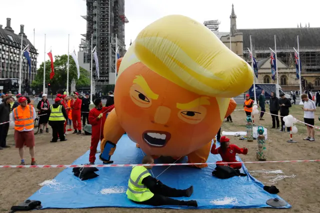 Trump baby blimp