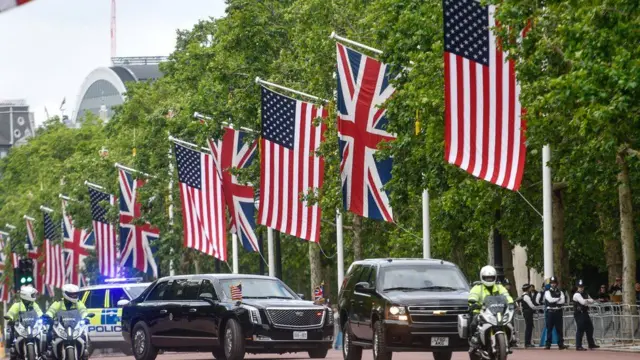 US President's motorcade