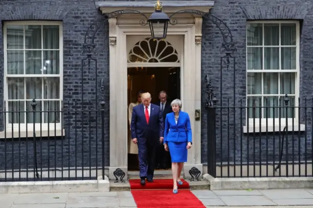 Mrs May and Mr Trump