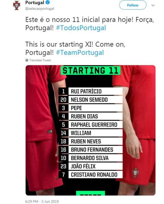 Portugal XI